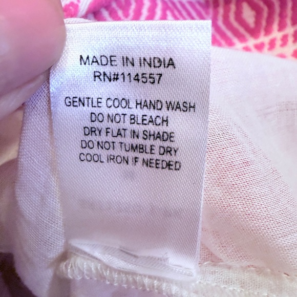 THML Women’s Pink and White Embroidered Boho Drop Waist Mini Dress sz M - Picture 11 of 13